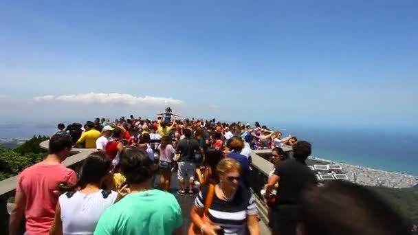 City of Rio de Janeiro, view from view point — Stock Video