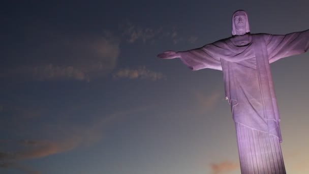 Cristo, a estátua redentora do Rio de Janeiro — Vídeo de Stock