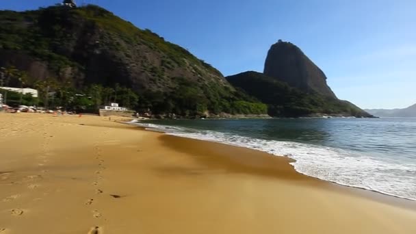 Red Beach, Rio de Janeiro, Brasilien. — Stockvideo