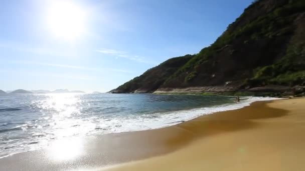 Red Beach, Rio de Janeiro, Brazylia. — Wideo stockowe