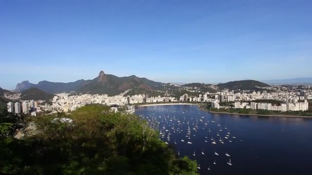 Utsikt över Rio de Janeiro city — Stockvideo