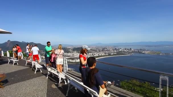 Άποψη της πόλης του Ρίο ντε Τζανέιρο — Αρχείο Βίντεο