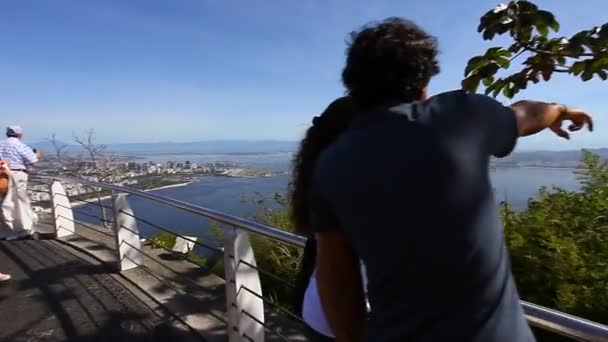 Vista de la ciudad de Río de Janeiro — Vídeos de Stock