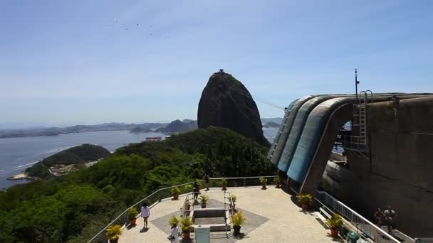 Sugar Loaf Mountain teleférico — Vídeo de Stock