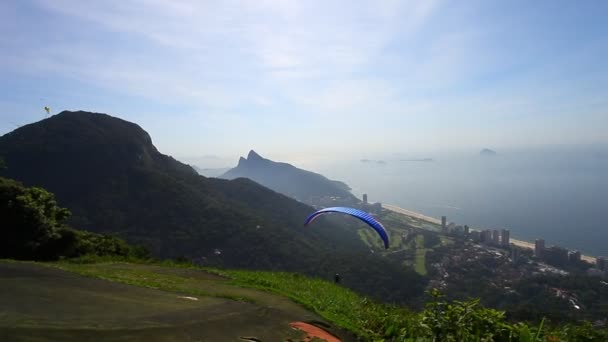 Skysurf in Rio de Janeiro — Stock Video