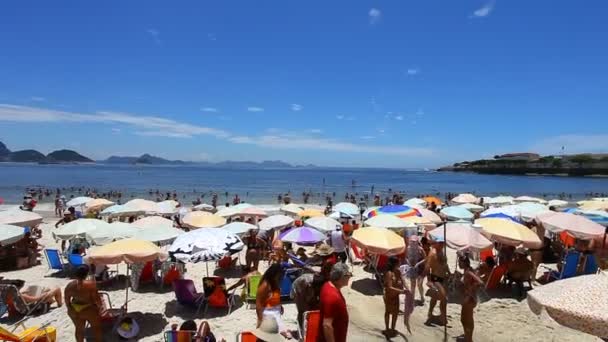 Stranden Ipanema, Rio de Janeiro — Stockvideo