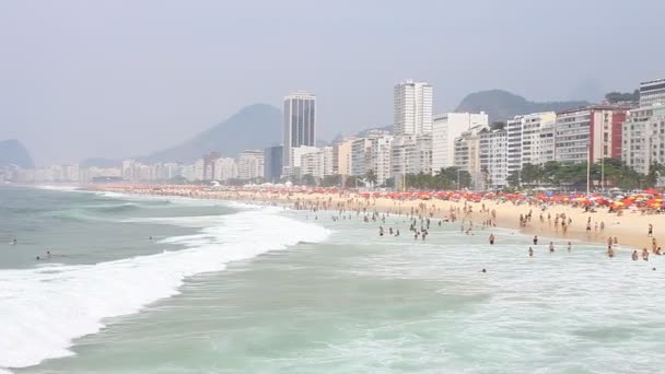 Spiaggia di Ipanema, Rio de Janeiro — Video Stock