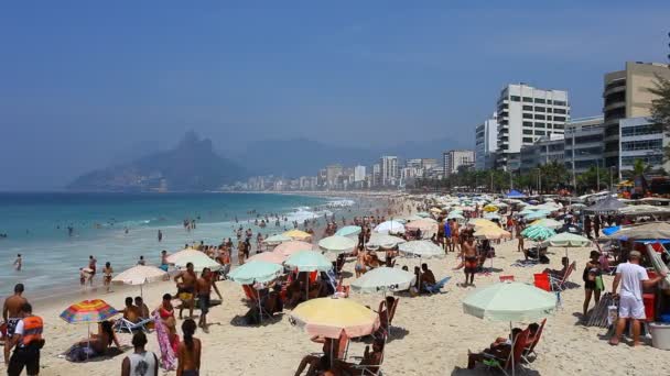 Playa de Ipanema, Río de Janeiro — Vídeo de stock