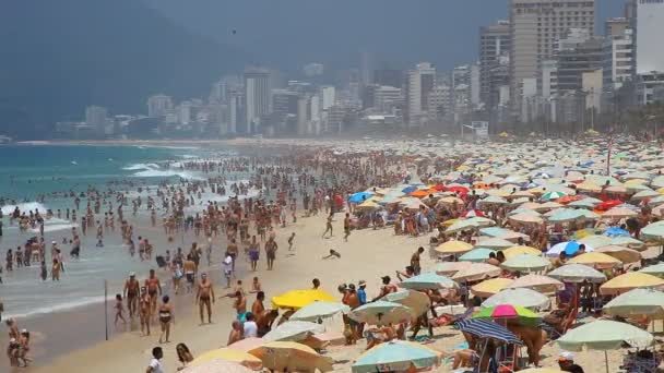 Playa de Ipanema, Río de Janeiro — Vídeo de stock