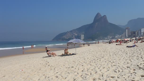 Playa de Ipanema, Río de Janeiro — Vídeo de stock