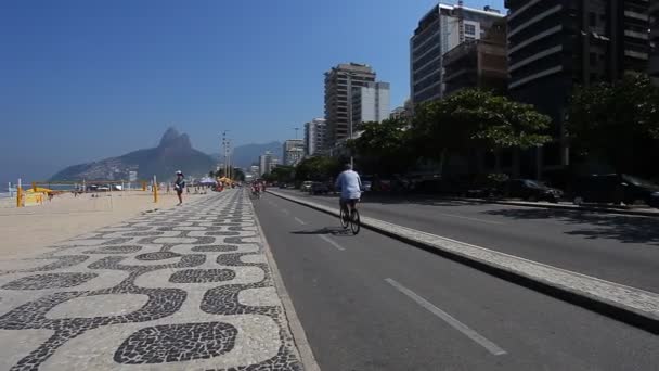 Spiaggia di Copacabana, Rio de Janeiro — Video Stock