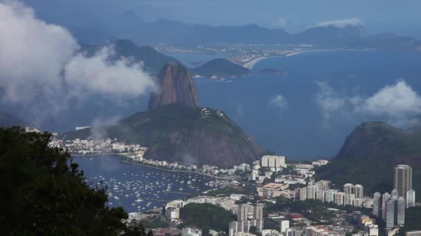 Панорамный вид на Рио-де-Жанейро — стоковое видео