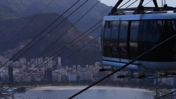 Sugar Loaf Mountain teleférico — Vídeo de Stock