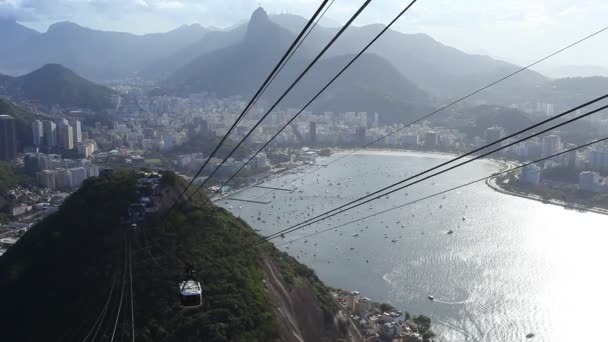 Pan de azúcar Montaña teleférico — Vídeos de Stock