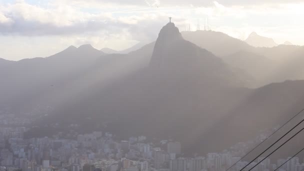 Канатная дорога Sugar Loaf Mountain — стоковое видео