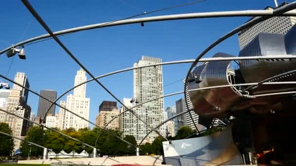 Millenium park, chicago, illinois. — Video Stock