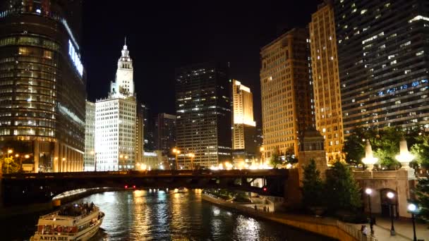 El río Chicago, Grandes Lagos — Vídeos de Stock