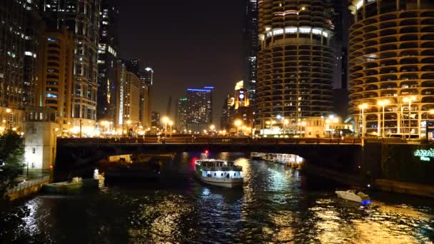 El río Chicago, Grandes Lagos — Vídeos de Stock