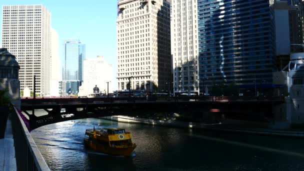 Міста Чикаго в штаті Іллінойс, США — стокове відео