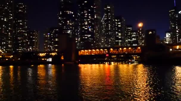 Chicago Nehri, Büyük Göller — Stok video