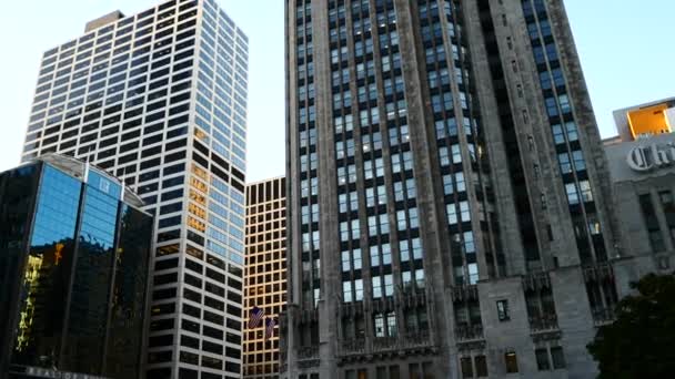Het stadscentrum van Chicago — Stockvideo