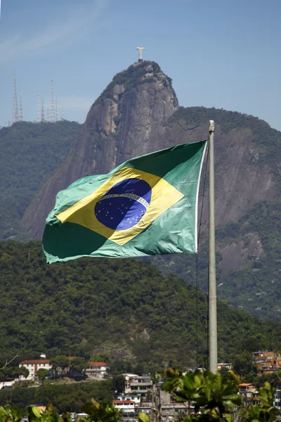 Waving Brazilian Flag — Stock Photo, Image