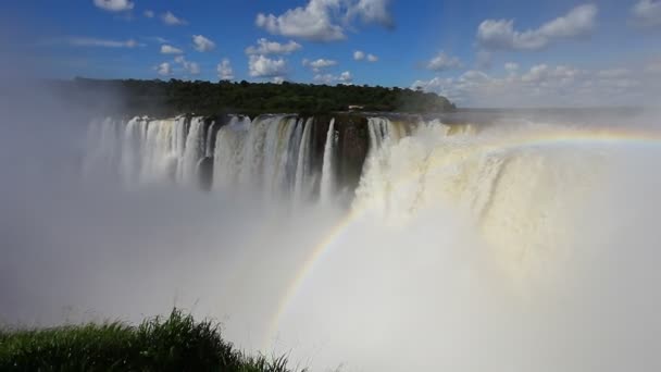 La vista delle cascate di Iguazu — Video Stock