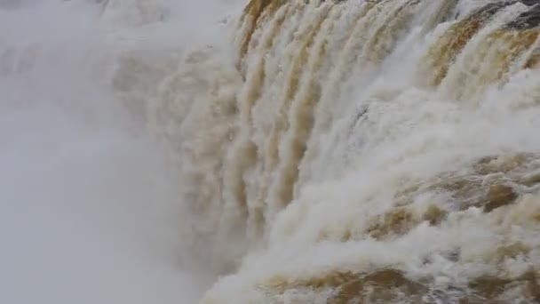 Zobacz wodospady Iguazu Wideo Stockowe