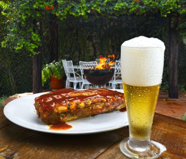 Kaburga Barbekü yemek
