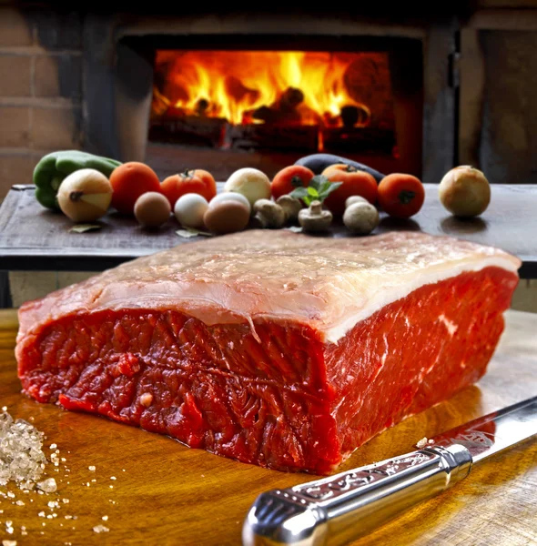 Churrasco carne natural — Fotografia de Stock