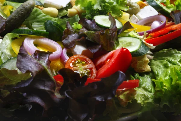 Légumes frais, coupés, mélangés — Photo