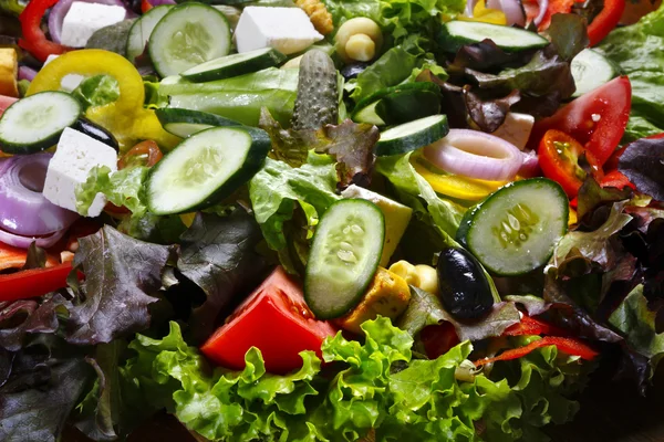 Légumes frais, coupés, mélangés — Photo