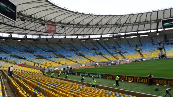 Beroemde maracana stadion — Stockvideo