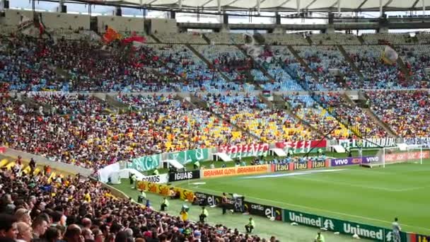 Beroemde maracana stadion — Stockvideo