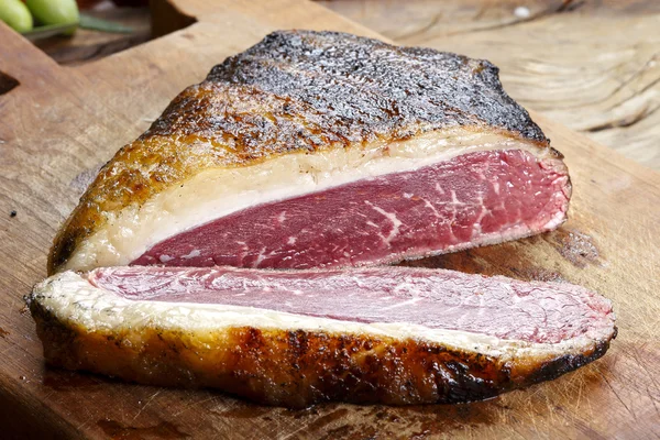 Picanha, traditionele Braziliaanse barbecue. — Stockfoto