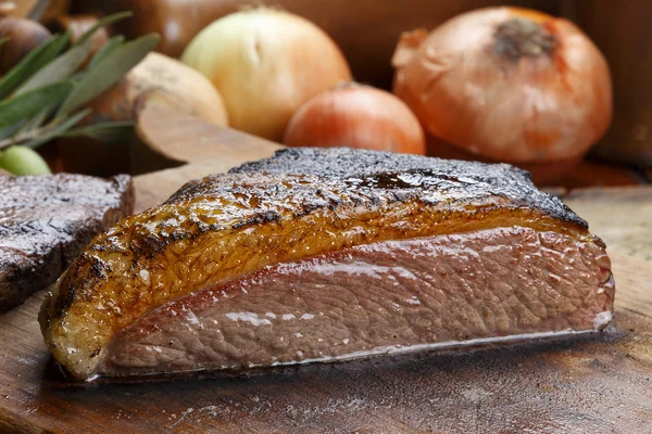 Picanha, tradicional barbacoa brasileña. — Foto de Stock