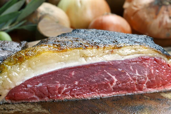 Picanha, tradicional churrasco brasileiro. — Fotografia de Stock