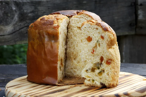 Хліб Панеттоне - Італійська — стокове фото