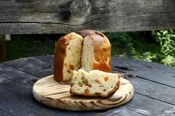 Panettone - pão italiano — Fotografia de Stock