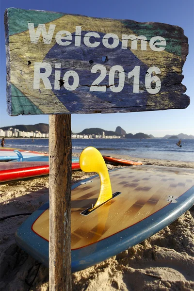 Sinal de boas-vindas ao Rio de Janeiro . — Fotografia de Stock