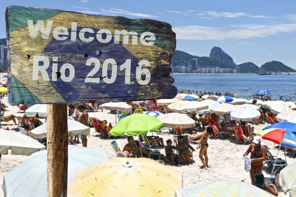 Sinal de boas-vindas ao Rio de Janeiro . — Fotografia de Stock