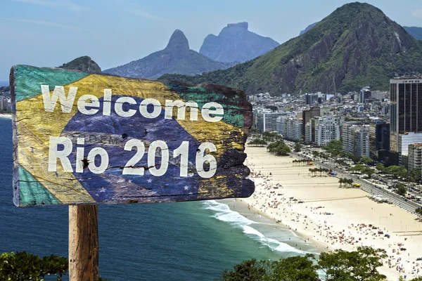 Welcome sign to Rio de Janeiro. — Stock Photo, Image