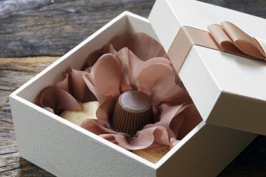 Yukarıda da görüleceği çikolata kutusu