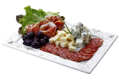 peynir, biber, zeytin ve beyaz backg salataya ile soğuk yemek