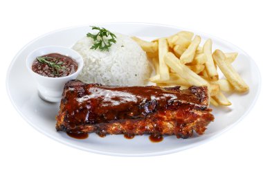 Izgara soslu pirzola.