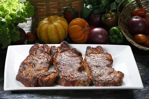 Biftek chorizo Barbekü — Stok fotoğraf