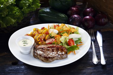 Sebzeli ızgara picanha