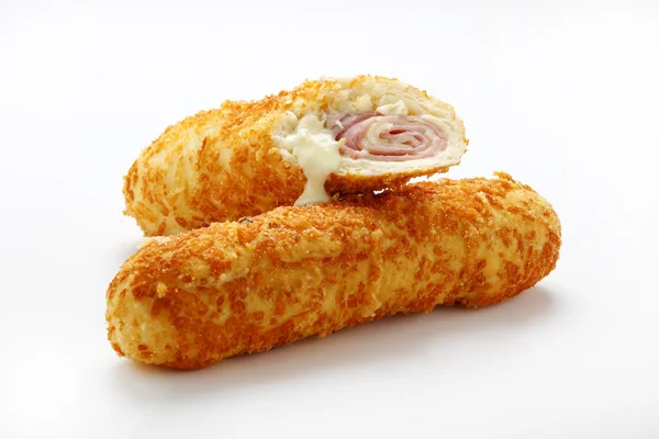 Fried rolled ham — Stock Photo, Image