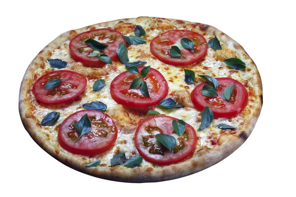 Pizza margherita in dislpay — Stock Photo, Image
