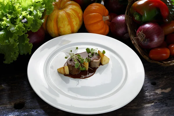 Haute cuisine on a plate — Stock Photo, Image